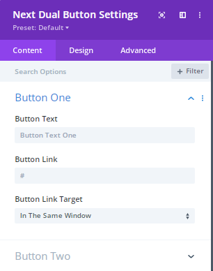 Divi Dual Button