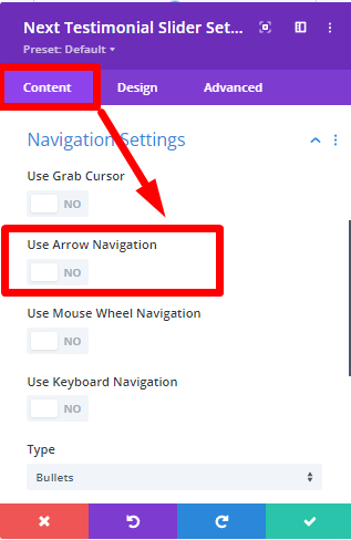 How to enable or disable Navigation in WordPress website