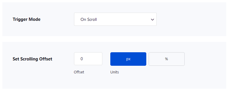 on scroll popup divi essential