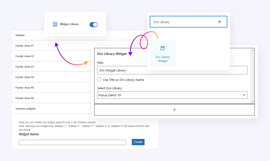 divi essential widget library