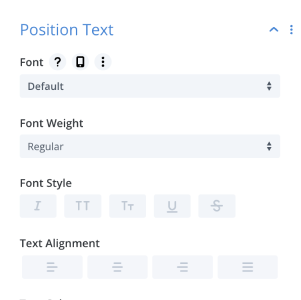 Position Text