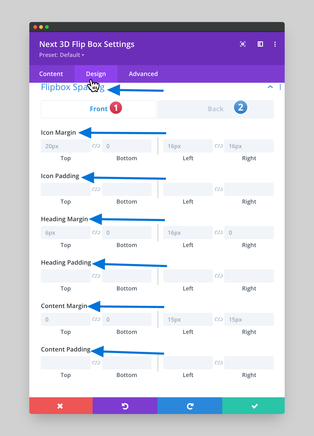  Divi Essential- 3D FLIPBOX- Spacing