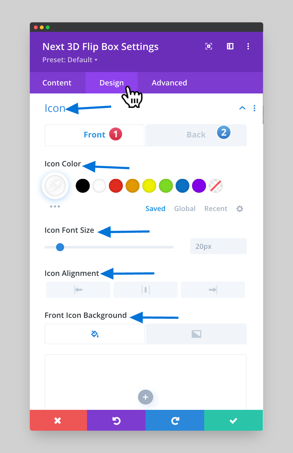  Divi Essential- Flip Box- Design- Icon