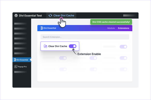 Clear Divi Cache Hero Image