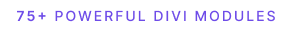 75+ Powerful Divi Modules