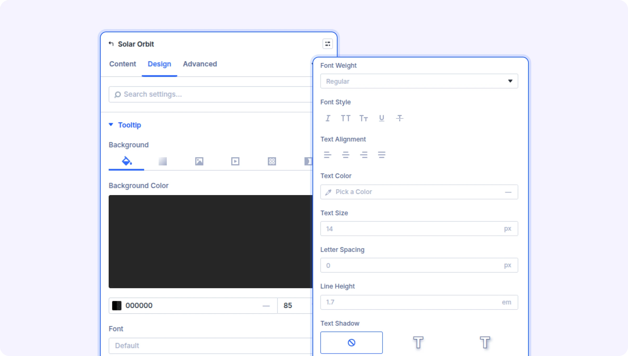 Divi Solar Orbit - tooltip Divi Solar Orbit