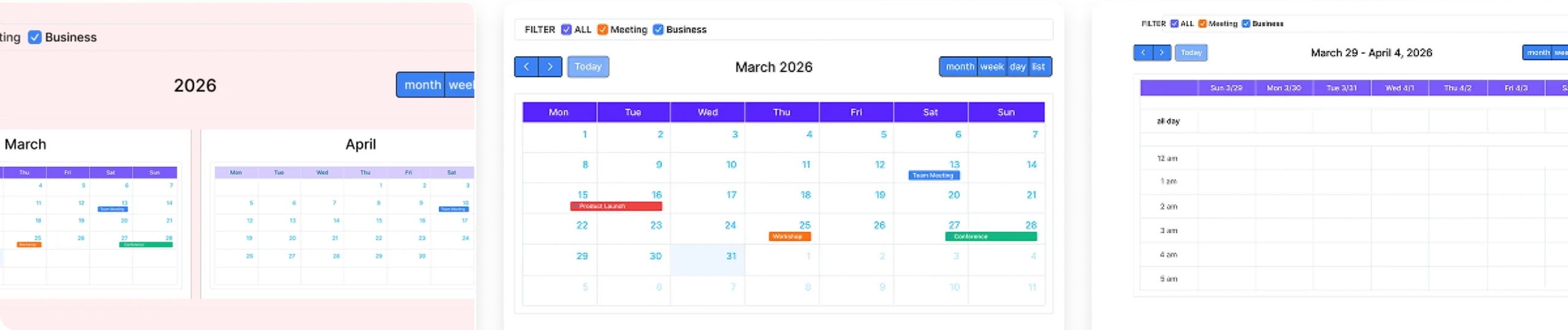 event calender