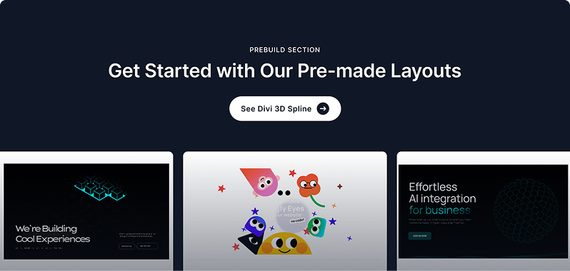 Divi 3D Spline