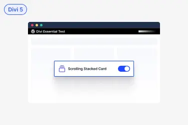 Divi Scrolling Stacked Card