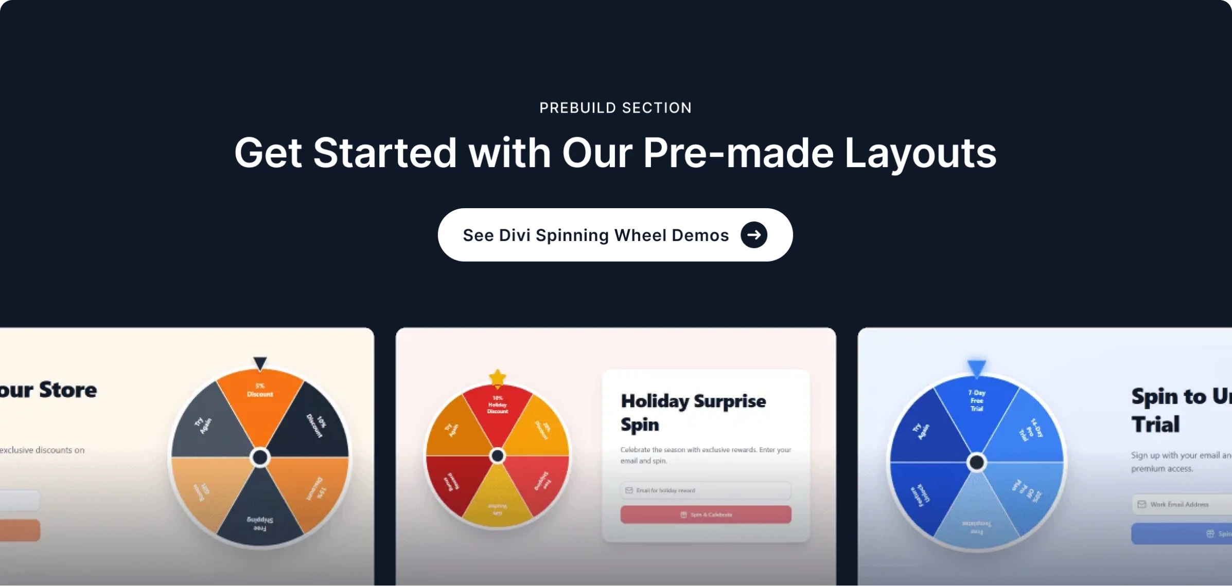 Divi Spinning Wheel-demo Divi Spinning Wheel